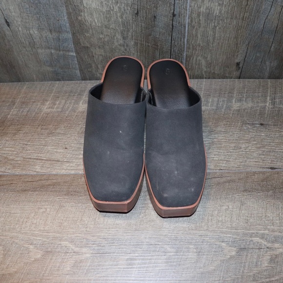 Chunky Block Heel Mules Square Toe Platform Casual Slip-on Slippers Sandals. 6.5 - Picture 4 of 5